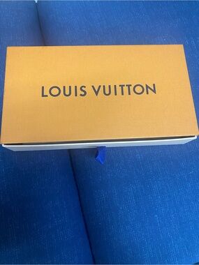 Louis Vuitton Orange Box with Navy Pull Tab